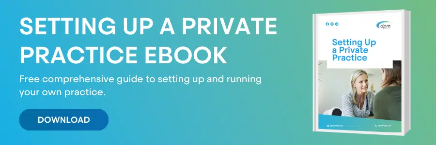 The Private Practice eBook banner website networking to boost your practice