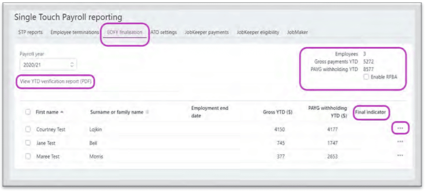 Finalising your end of financial year reporting 2 myob eg 1 end of financial year reporting