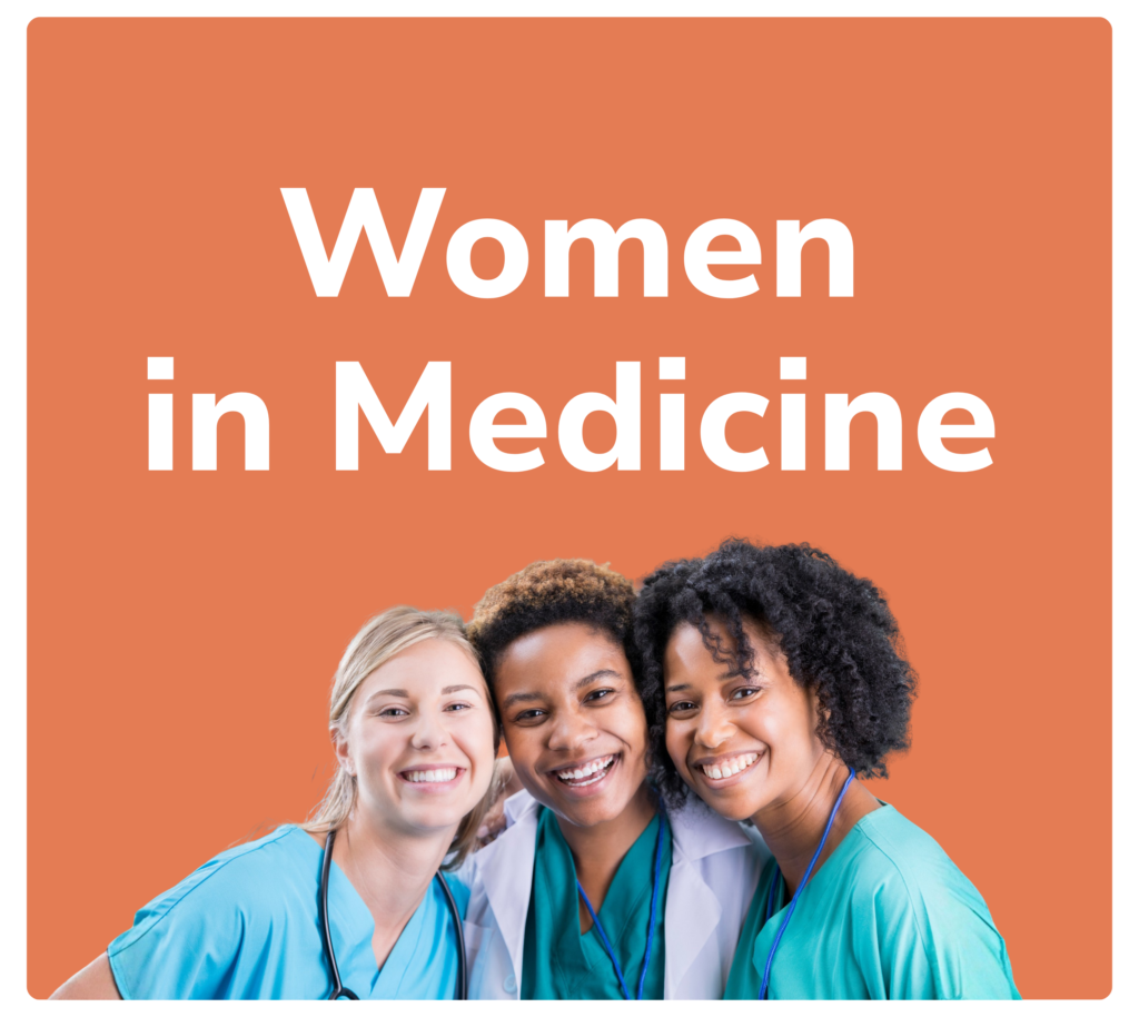 Three female doctors smiling together — DPM Financial Services Women in Medicine financial planning page