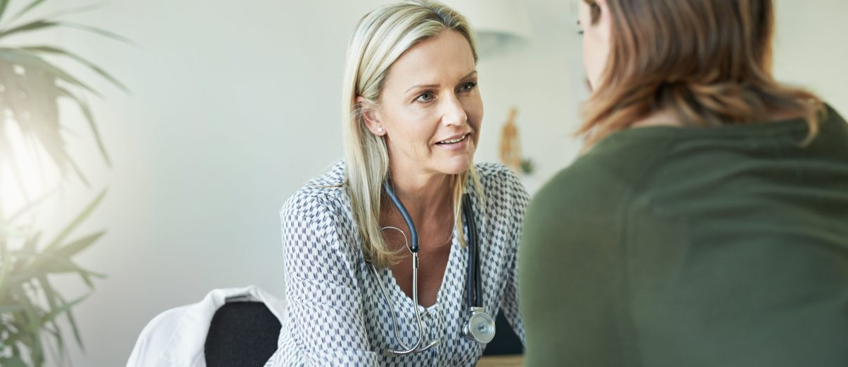 Cropped shot of a medical practitioner reassuring a patient